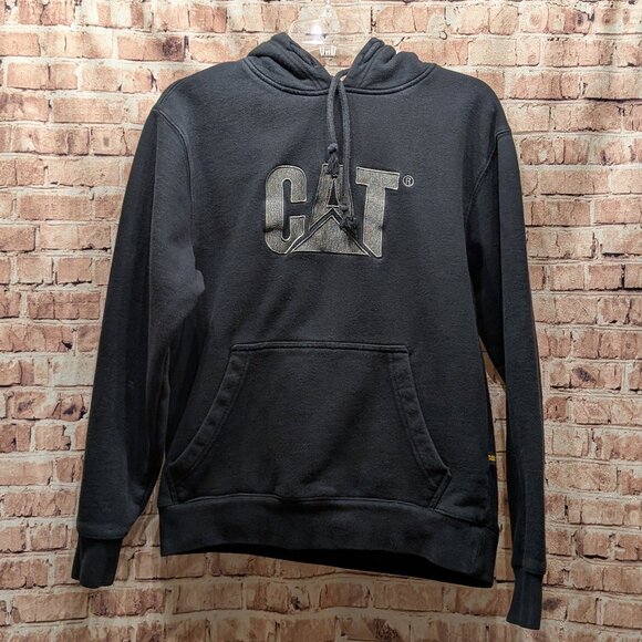 CAT Black Hoodie Size Med - Picture 1 of 12